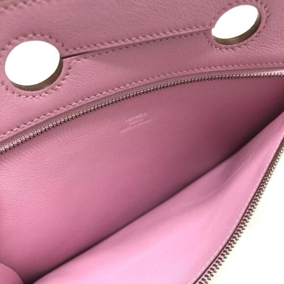 HERMES Birkin bag pocket external bag Pouch Swift pink - Picture 8 of 10